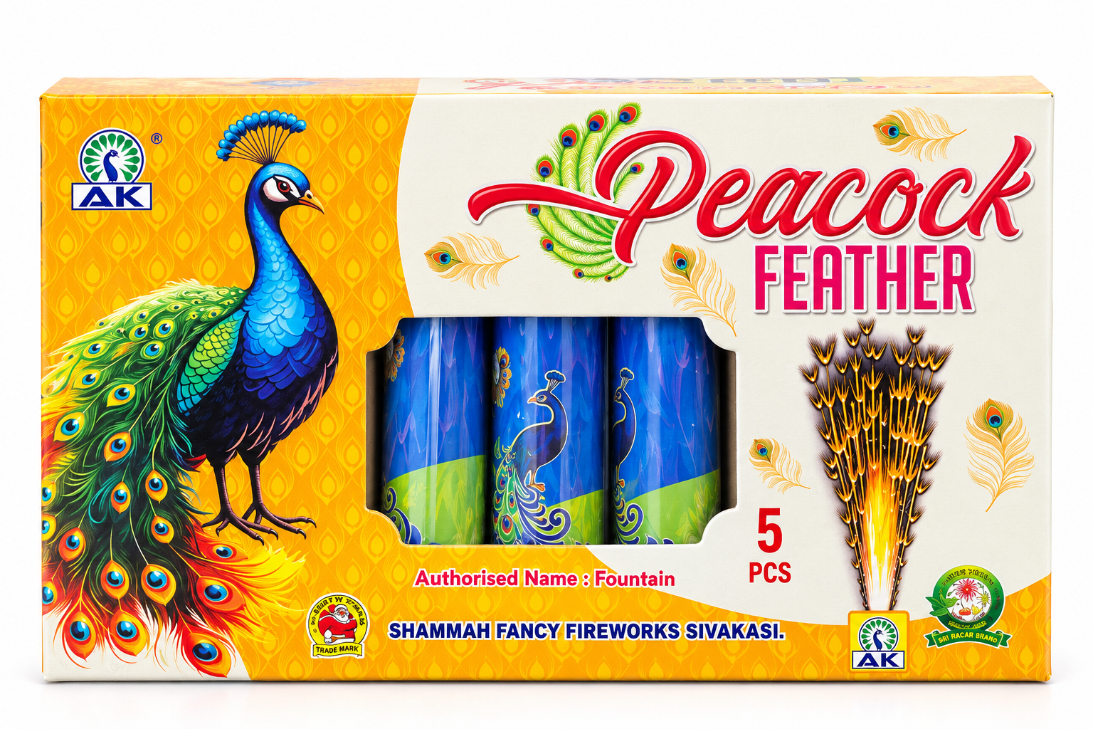 PEACOCK FEATHER(5 PCS)